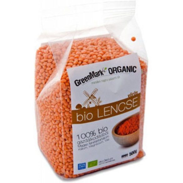 Greenmark bio lencse vörös 500 g