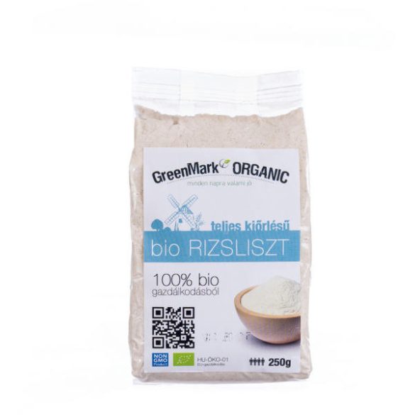 Greenmark bio teljes kiőrlésű rizsliszt 250 g