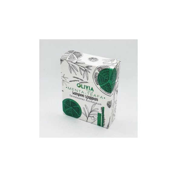 Olivia Natural menta-teafa sampon szappan 90 g