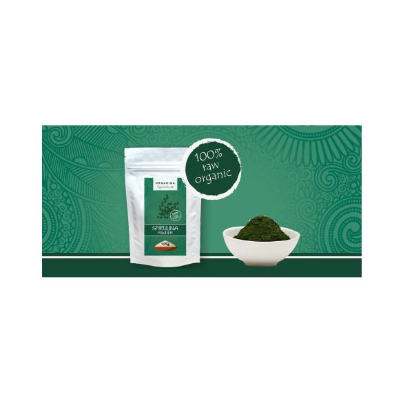 Organiqa bio spirulina por 100% nyers 125 g