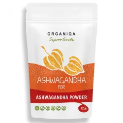 Organiqa bio ashwagandha por 125g - bio és vegán étrendkiegészítők