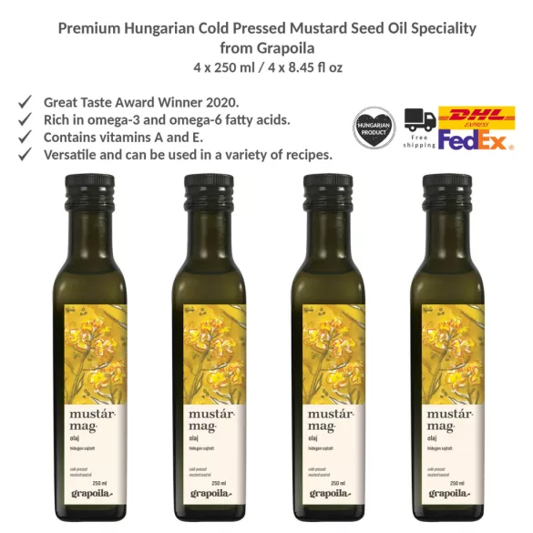 Grapoila mustármagolaj 250 ml