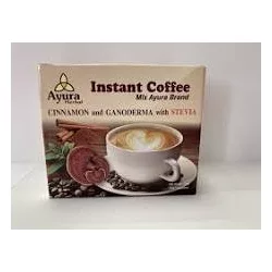 Ayura cinnamon cappuccino with ganoderma and stevia instant kávé 10db - bio és refomélelmiszer