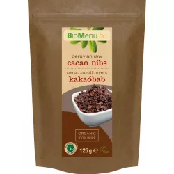 Bio biomenü perui zúzott nyers kakaóbab 125g - bio és refomélelmiszer
