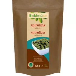 Bio biomenü spirulina algatabletta 125g - bio és vegán étrendkiegészítők