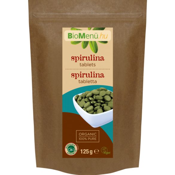 Bio menü bio spirulina tabletta/kb.250 db 125 g