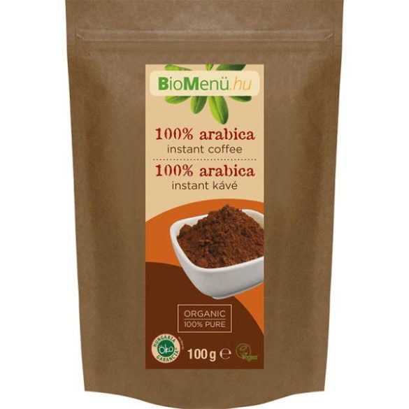 Bio menü bio 100% arabica instant kávé 100 g