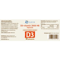 Caleido d3-vitamin 2000ne gélkapszula 90db