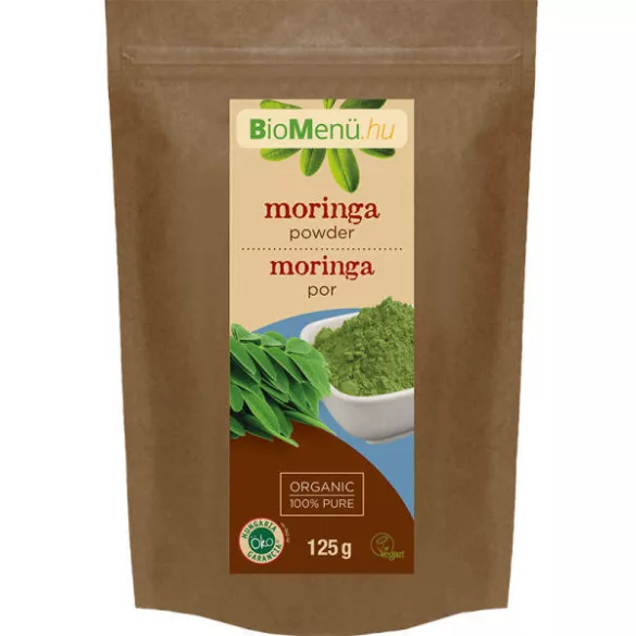 Bio biomenü moringa por 125g - bio és vegán étrendkiegészítők