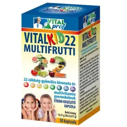 Vitalkid22 multifrutti 22 60 db - bio és vegán étrendkiegészítők
