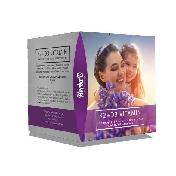 Herba-D k2+d3 vitamin 20 ml