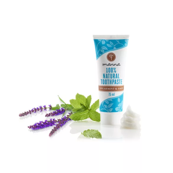 Manna fluoridmentes fogrém menta-zsálya 75ml - bio és natúr kozmetikumok