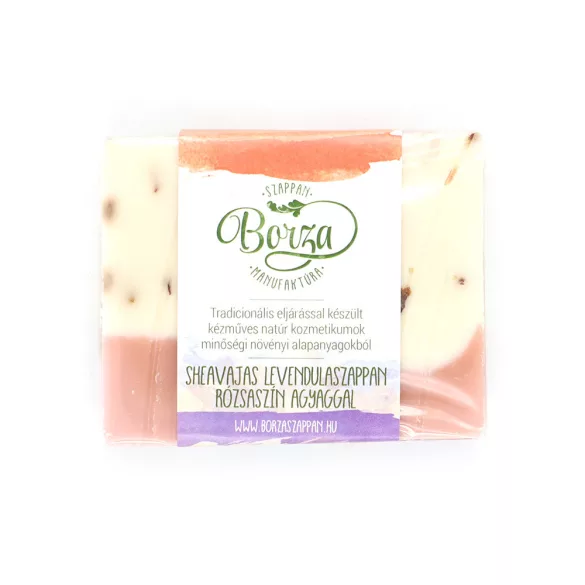 Borza sheavajas levendula rózsaszínagyag szap.100g