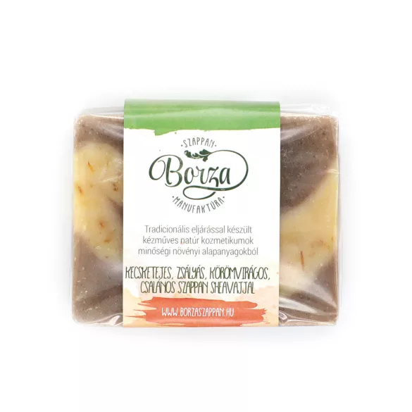 Borza kecsketej zsálya körömvir.sheavaj szap.100g