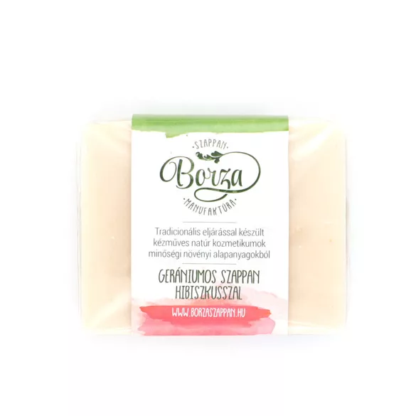 Borza gerániumos szappan hibiszkuszal 100g