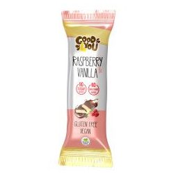   Health Market Good4You Vanília ízű Málnás szelet kókusztejes csokoládéval 25 g