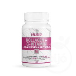 Organika kollagén+c vitamin+hialuronsav kapszula 60 db - bio és vegán étrendkiegészítők