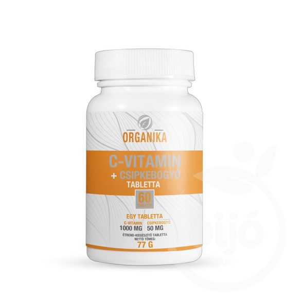 Organika c-vitamin+csipkebogyó tabletta 60 db