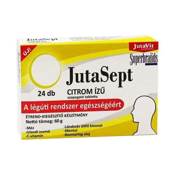 Jutavit jutasept citrom ízű szopogató tabletta 24db