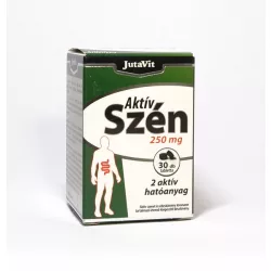 Jutavit aktív szén 250mg tabletta 30db - bio és vegán étrendkiegészítők