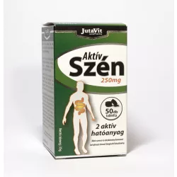 Jutavit aktív szén 250mg tabletta 50db - bio és vegán étrendkiegészítők