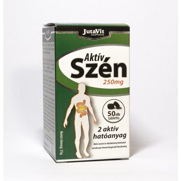 Jutavit aktív szén 250mg tabletta 50 db