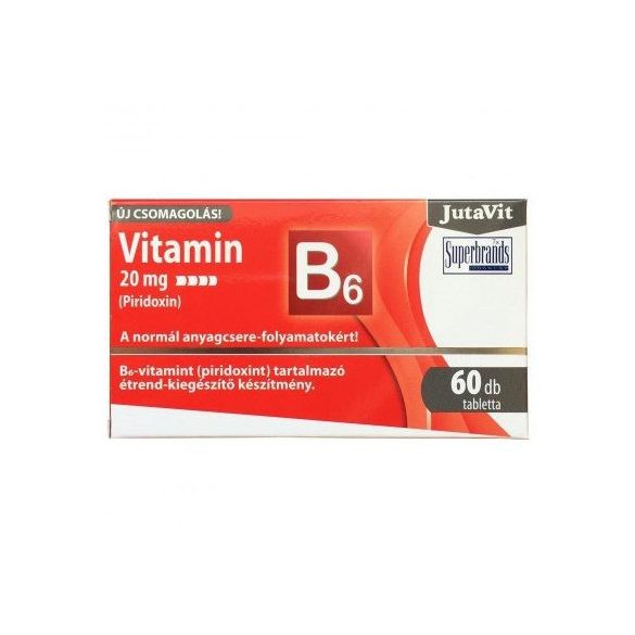 Jutavit vitamin B6 20 mg (Piridoxin) 60 db