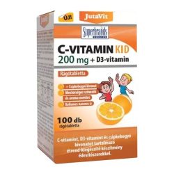Jutavit c-vitamin kid 200mg+d3-vitamin 100db - bio és vegán étrendkiegészítők