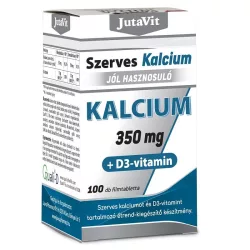 Jutavit szerves kálcium 350mg+d3-vitamin 100db - bio és vegán étrendkiegészítők