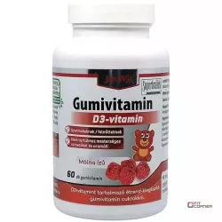 Jutavit gumivitamin d3-vitamin málna ízű 60db