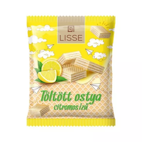 Lisse citromos töltött ostya 180 g - bio és refomélelmiszer