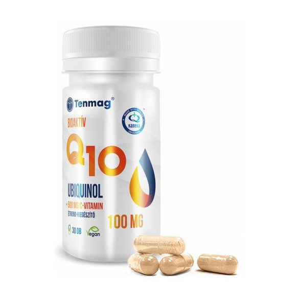Tenmag Bioaktív Q10 Ubiquinol 30db kapszula C-vitaminnal