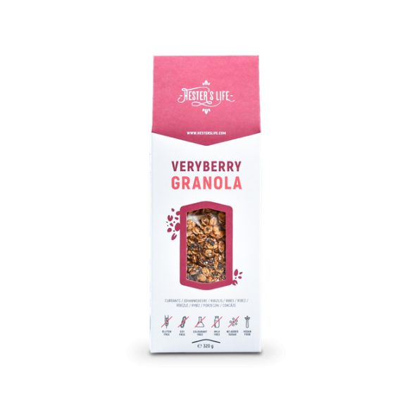 Hesters life veryberry granola ribizlis granola 320 g