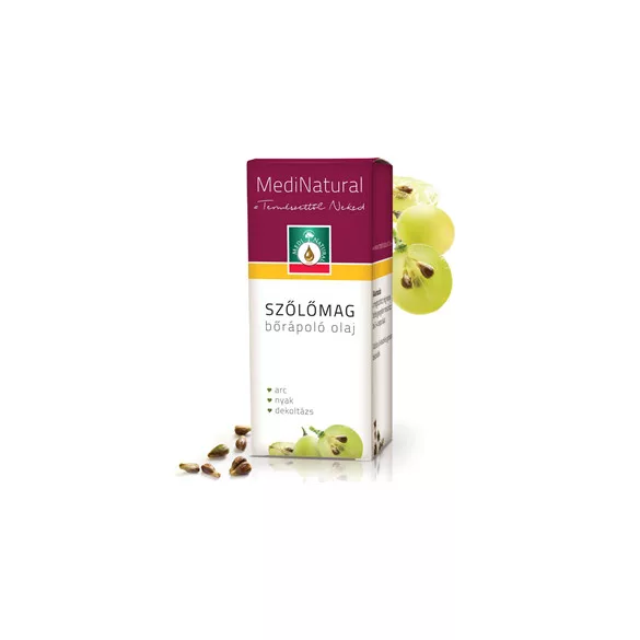 Medinatural bőrápoló olaj szőlőmag 20ml - bio és natúr kozmetikumok