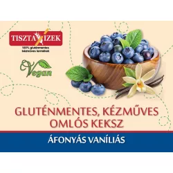 Tiszta ízek gluténm. áfonyás-vaníliás keksz 180g