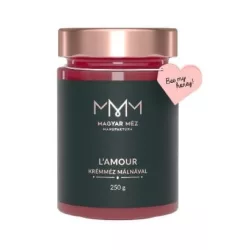 Magyar méz manufaktúra lamour krémméz málnával 250 g - bio és refomélelmiszer