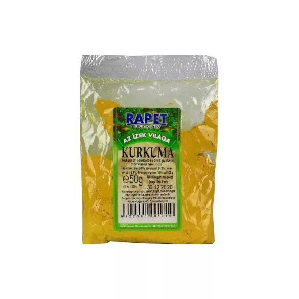 Rapet kurkuma 50g - bio és refomélelmiszer