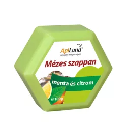 Apiland méz menta és citrom szappan 100 g - bio és natúr kozmetikumok