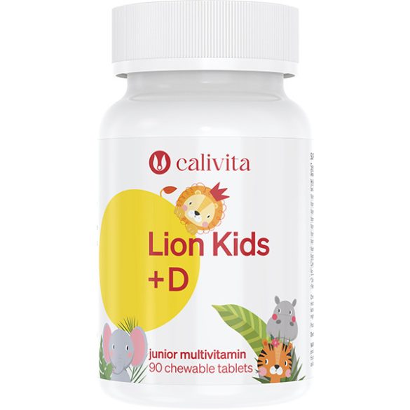 CaliVita Lion Kids D rágótabletta Multivitamin gyerekeknek 90db