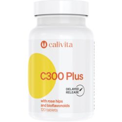 Calivita c 300 plus with rose hips and bioflavonoids tabletta c-vitamin-komplex 120db - bio és vegán étrendkiegészítők