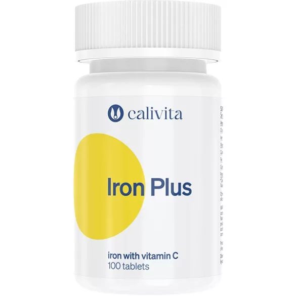 Calivita iron plus tabletta vas c-vitaminnal 100db - bio és vegán étrendkiegészítők