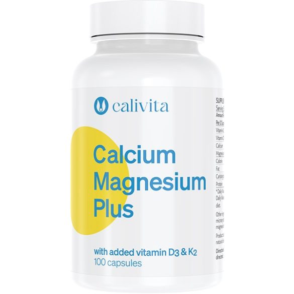 CaliVita Calcium Magnesium PLUS kapszula Kalcium, magnézium + D3- és K2-vitamin 100db