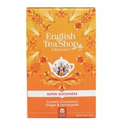 English Tea Shop 20 bio gyömbér citromfű kurkuma tea 20 db 35 g - bio és refomélelmiszer