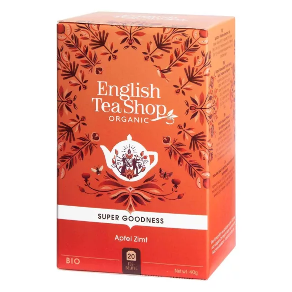 English Tea Shop 20 almás, csipkebogyó, fahéjjal bio tea 40 g - bio és refomélelmiszer