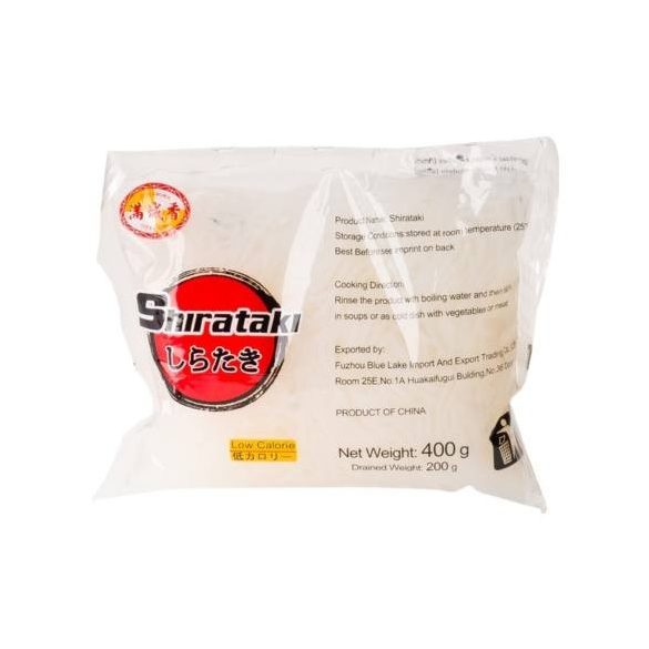 Shirataki Konjac Tészta Szélesmetélt Gm. 400 g