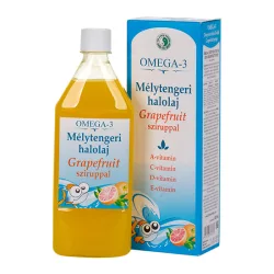 Dr.chen omega-3 mélytengeri halolaj grapefruit sziruppal 500ml - bio és vegán étrendkiegészítők