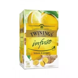 Twinings citrom és gyömbér herbatea 40 g - bio és refomélelmiszer