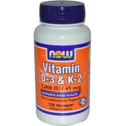Now vitamin d-3 & k-2 kapszula 120 db - bio és vegán étrendkiegészítők
