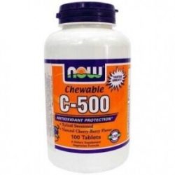 Now c500 cseresznye ízű rágótabletta 100db - bio és vegán étrendkiegészítők