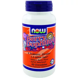 Now berry dophilus rágótabletta 60 db - bio és vegán étrendkiegészítők